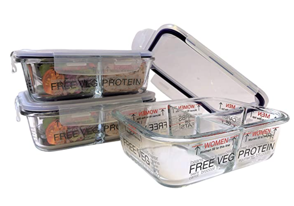 Portion control food lunch boxes meal planning tools for nutritionists and dietitians